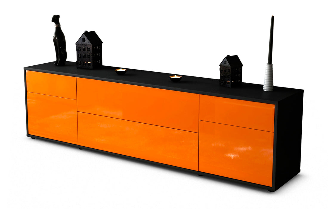Lowboard Bibiane, Orange (180x49x35cm)