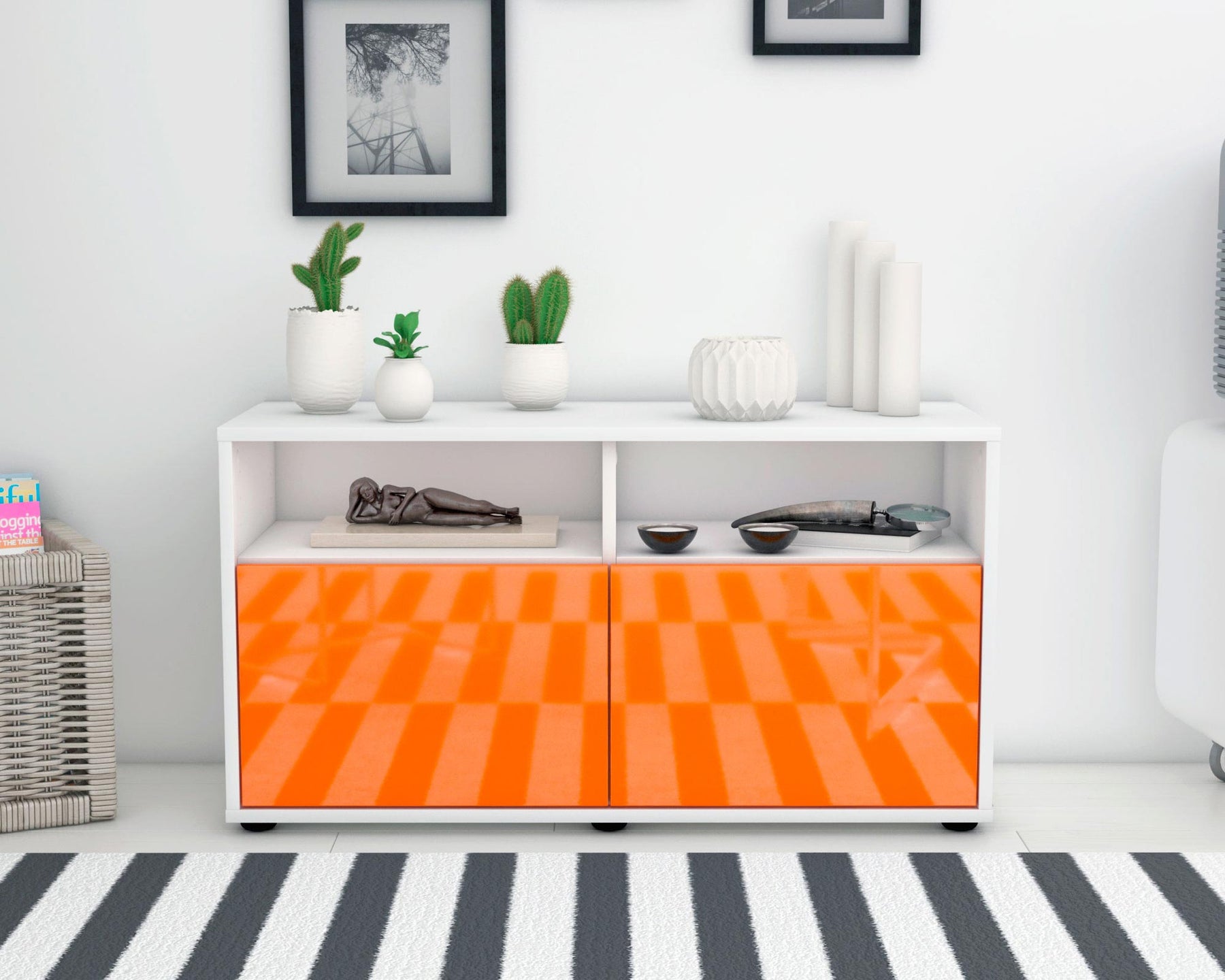 Lowboard Alegra, Orange (92x49x35cm)