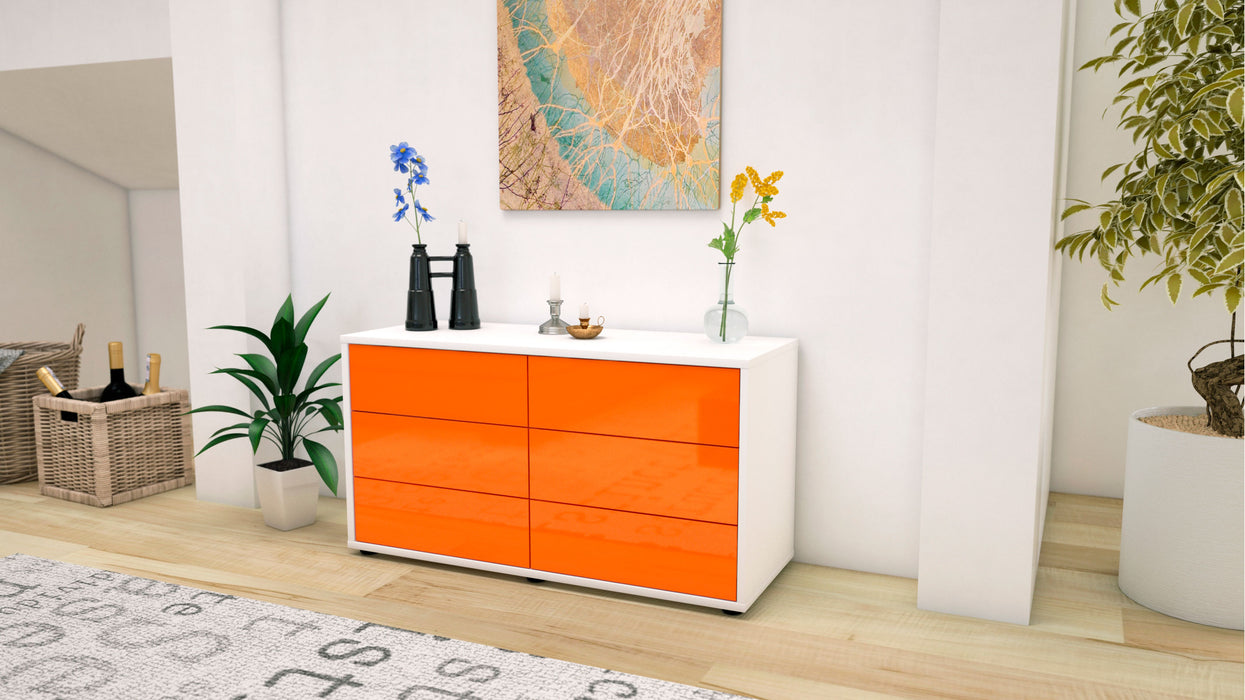 Lowboard Alfonsa, Orange (92x49x35cm)