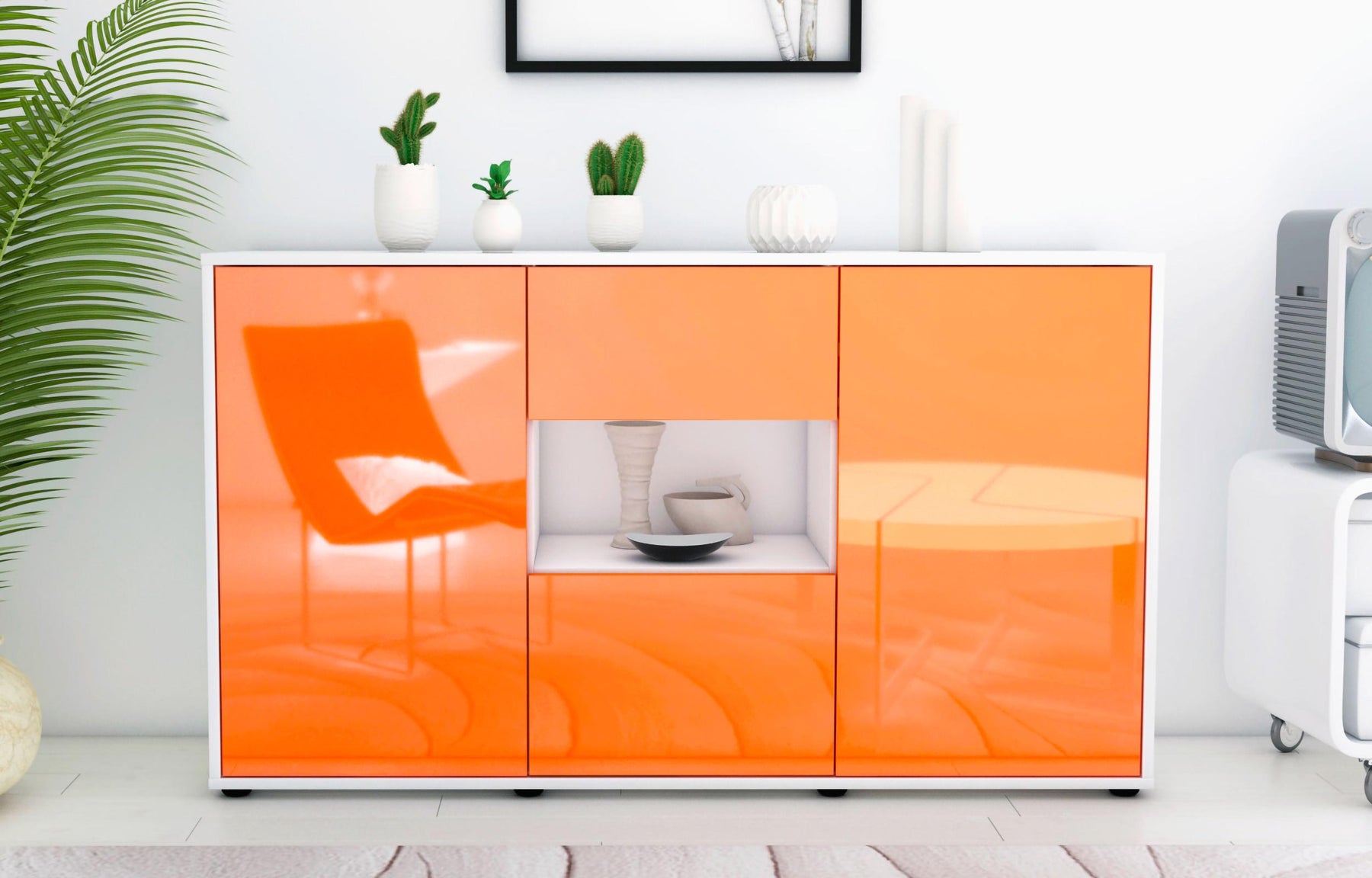 Sideboard Denise, Orange (136x79x35cm)
