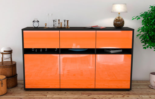 Sideboard Dorinde, Orange (136x79x35cm)