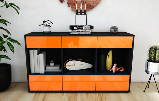 Sideboard Efisia, Orange (136x79x35cm)