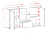 Sideboard Desideria, Grün (136x79x35cm)
