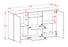 Sideboard Dimphi, Beton (136x79x35cm)