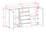 Sideboard Dorelly, Beton (136x79x35cm)