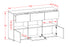 Sideboard Dorett, Beton (136x79x35cm)