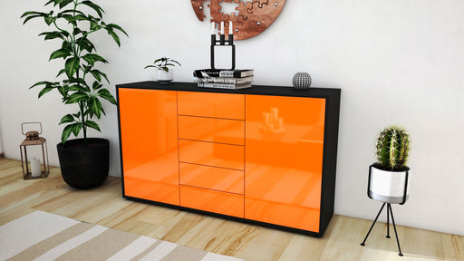 Sideboard Dorelly, Orange (136x79x35cm)