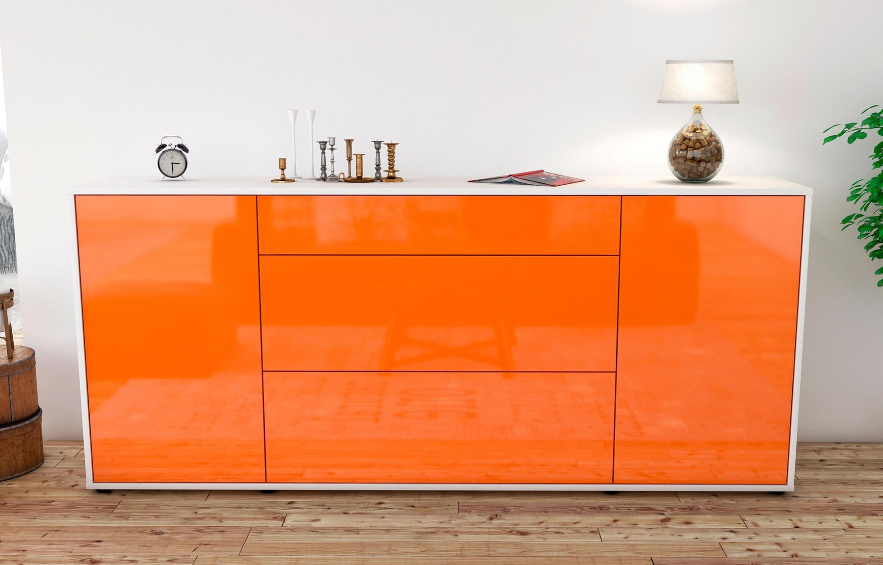 Sideboard Eleonora, Orange (180x79x35cm)