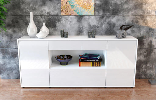 Sideboard Fiora, Weiß (180x79x35cm)