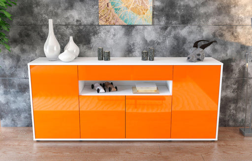 Sideboard Fiorella, Orange (180x79x35cm)