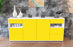 Sideboard Francesca, Gelb (180x79x35cm)