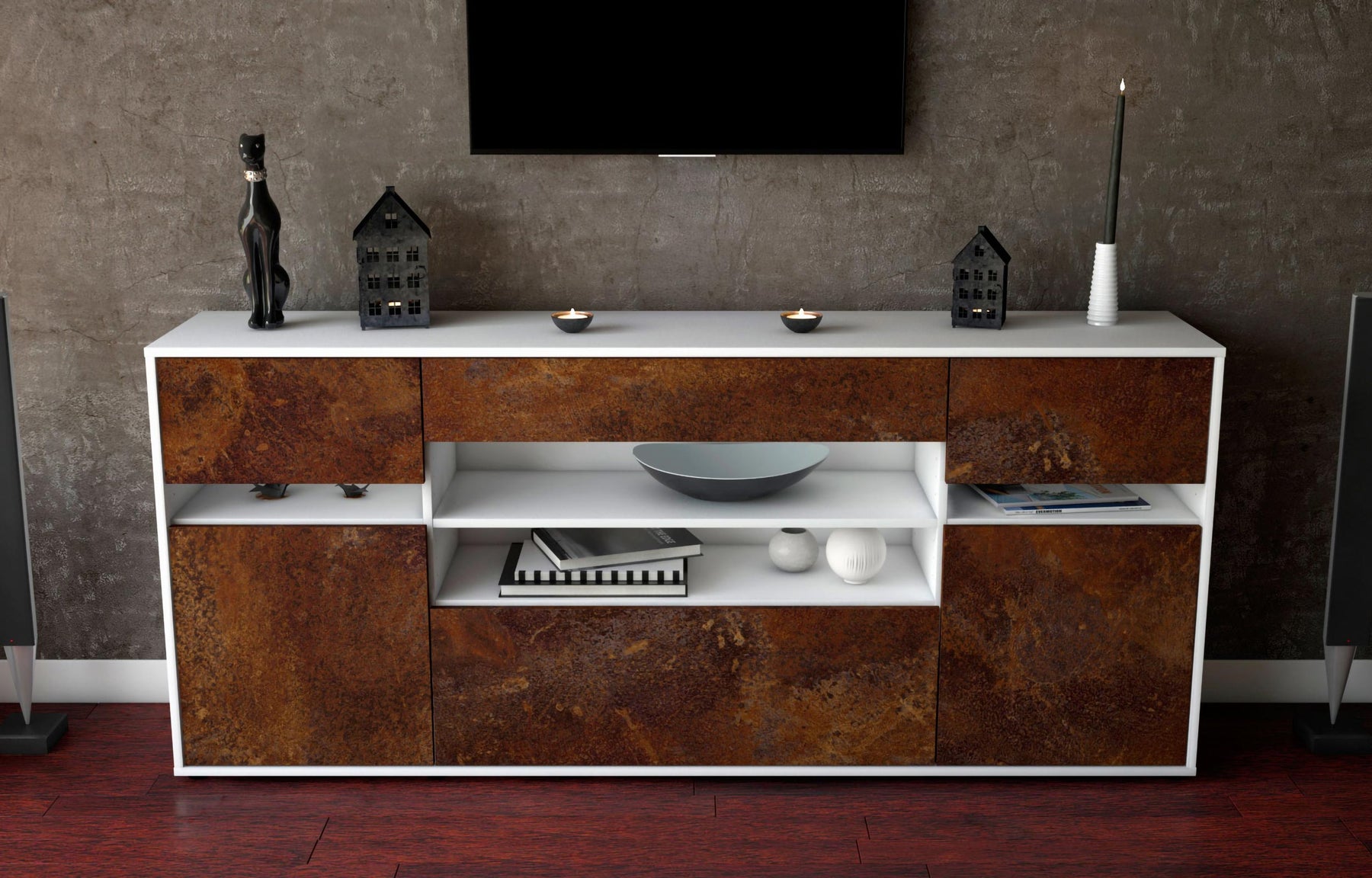 Sideboard Gina, Rost (180x79x35cm)