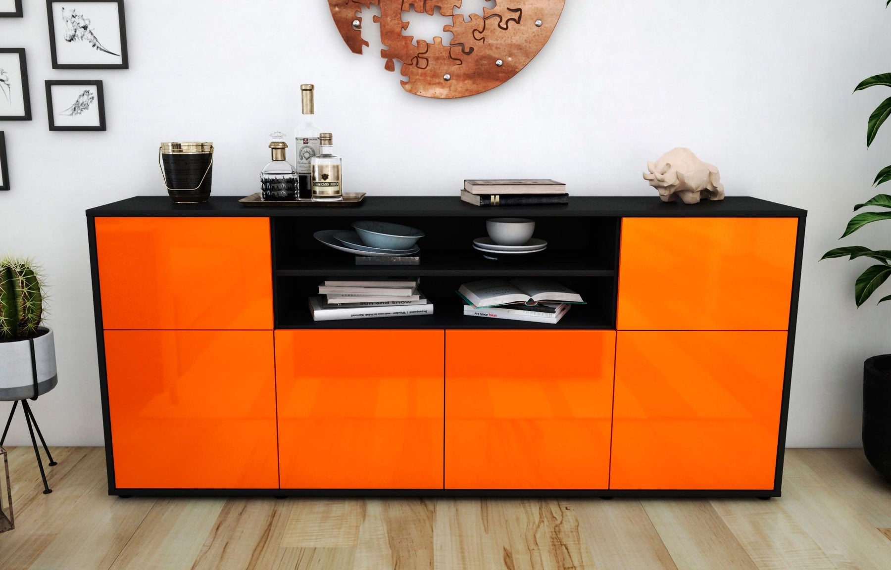 Sideboard Emilia, Orange (180x79x35cm)