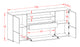 Sideboard Eluana, Beton (180x79x35cm)