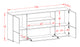 Sideboard Emanuela, Beton (180x79x35cm)