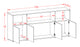 Sideboard Enrica, Beton (180x79x35cm)