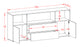 Sideboard Enza, Beton (180x79x35cm)