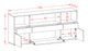 Sideboard Estella, Beton (180x79x35cm)
