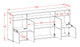 Sideboard Evita, Beton (180x79x35cm)