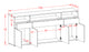 Sideboard Ezia, Beton (180x79x35cm)