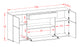 Sideboard Fabiola, Beton (180x79x35cm)