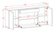 Sideboard Fiora, Beton (180x79x35cm)