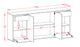 Sideboard Gabriella, Beton (180x79x35cm)