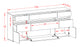Sideboard Giada, Beton (180x79x35cm)