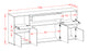 Sideboard Ginevra, Rost (180x79x35cm)
