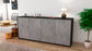 Sideboard Elana, Beton (180x79x35cm)