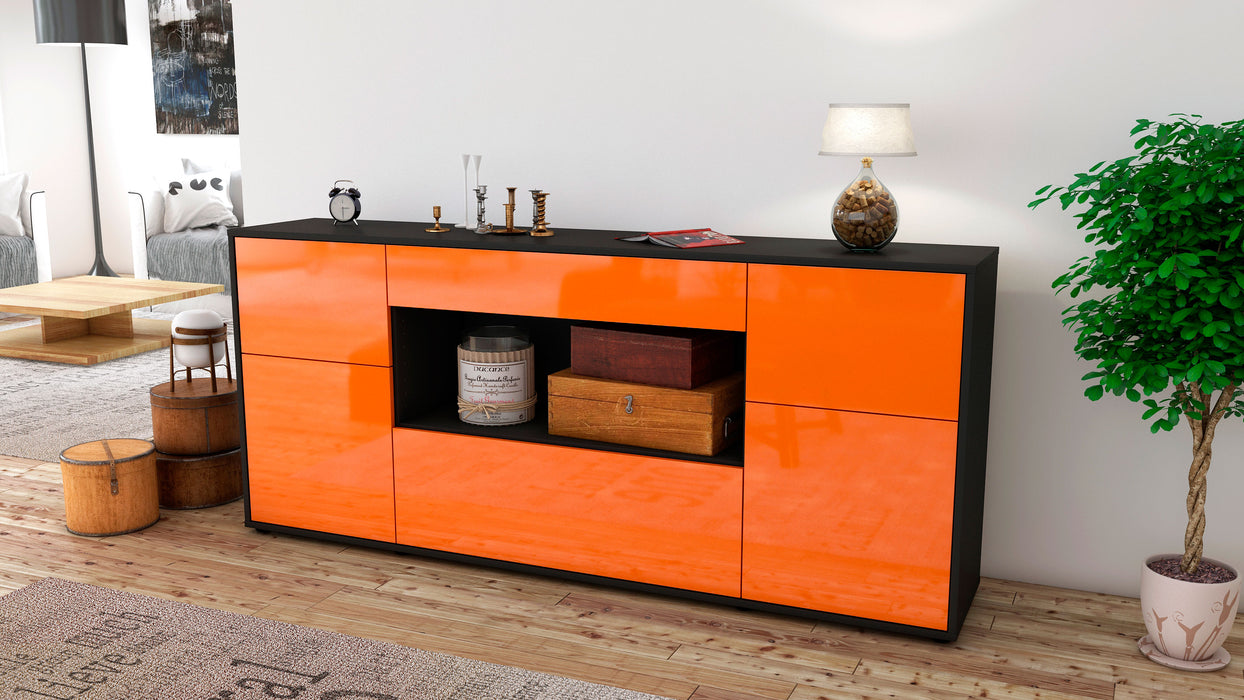 Sideboard Fabiola, Orange (180x79x35cm)