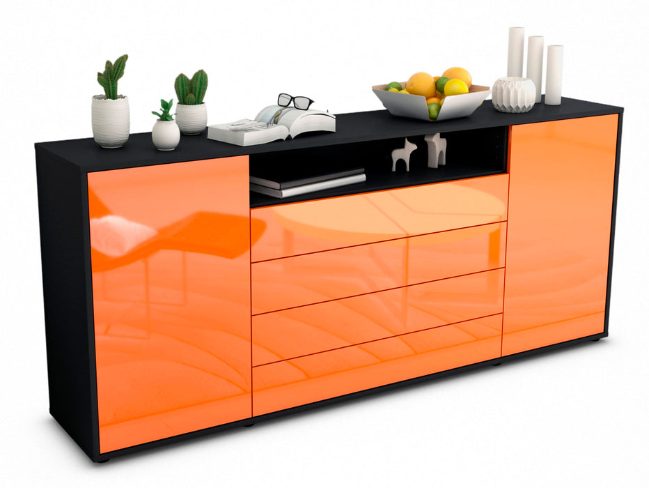Sideboard Enzo, Orange (180x79x35cm)