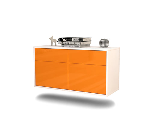 Lowboard Austin, Orange, hängend (92x49x35cm)