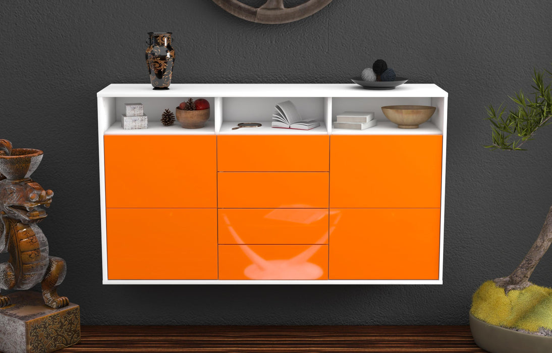 Sideboard Salem, Orange, hängend (136x79x35cm)