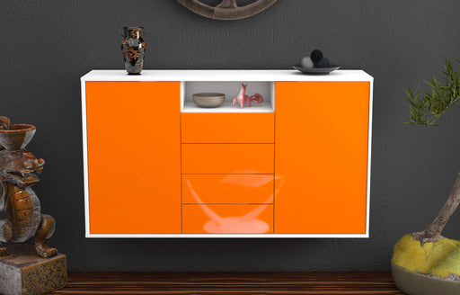 Sideboard Eugene, Orange, hängend (136x79x35cm)