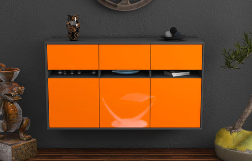 Sideboard Joliet, Orange, hängend (136x79x35cm)