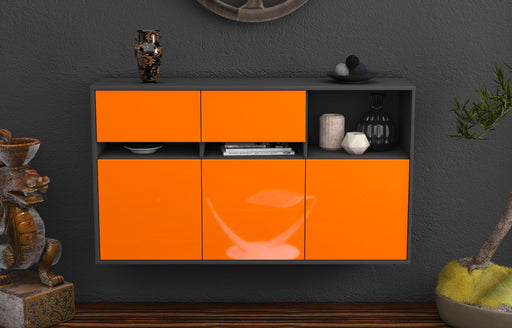 Sideboard Enterprise, Orange, hängend (136x79x35cm)