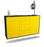 Sideboard Corona, Gelb, hängend (136x79x35cm)