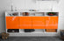 Sideboard Provo, Orange, hängend (180x79x35cm)