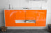 Sideboard Abilene, Orange, hängend (180x79x35cm)