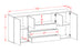 Sideboard Metairie, Beton, hängend (180x79x35cm)