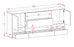 Sideboard Lafayette, Grün, hängend (180x79x35cm)