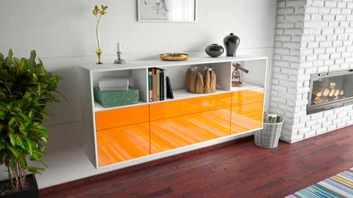 Sideboard Cary, Orange, hängend (180x79x35cm)