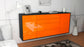 Sideboard Bridgeport, Orange, hängend (180x79x35cm)