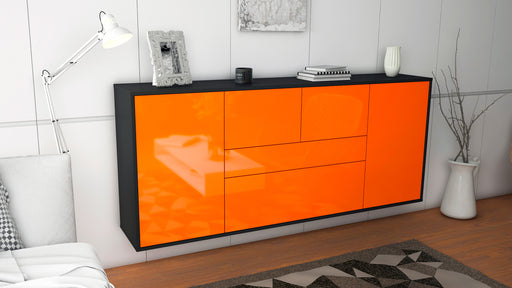 Sideboard Orange, Orange, hängend (180x79x35cm)