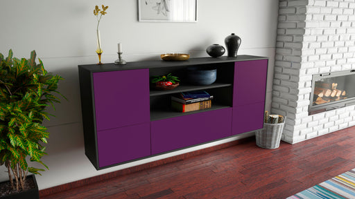 Sideboard Sterling Heights, Lila, hängend (180x79x35cm)