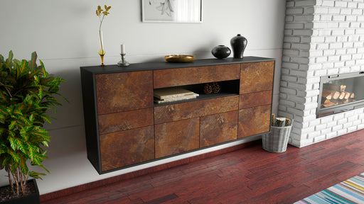 Sideboard Coral Springs, Rost, hängend (180x79x35cm)