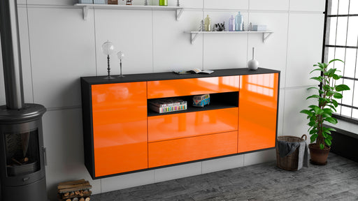 Sideboard Vallejo, Orange, hängend (180x79x35cm)
