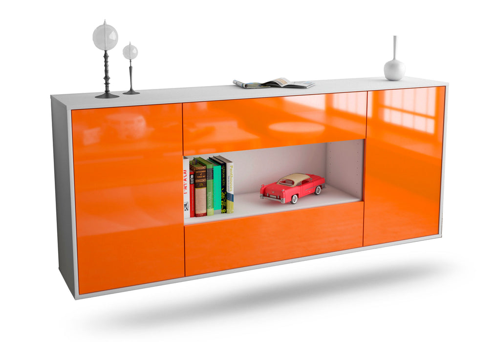 Sideboard Denton, Orange, hängend (180x79x35cm)