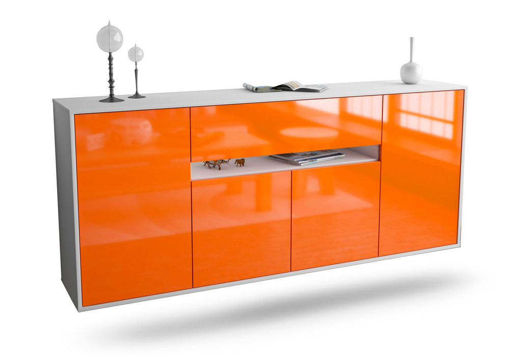 Sideboard Flint, Orange, hängend (180x79x35cm)